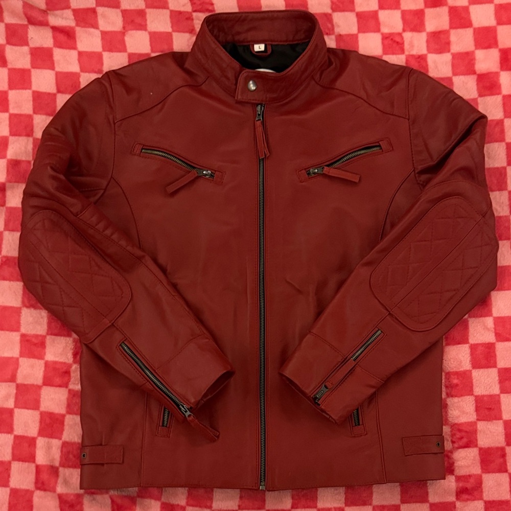 Men's Authentic Leather Jacket - Muscle Fit - Picture 3 of 10